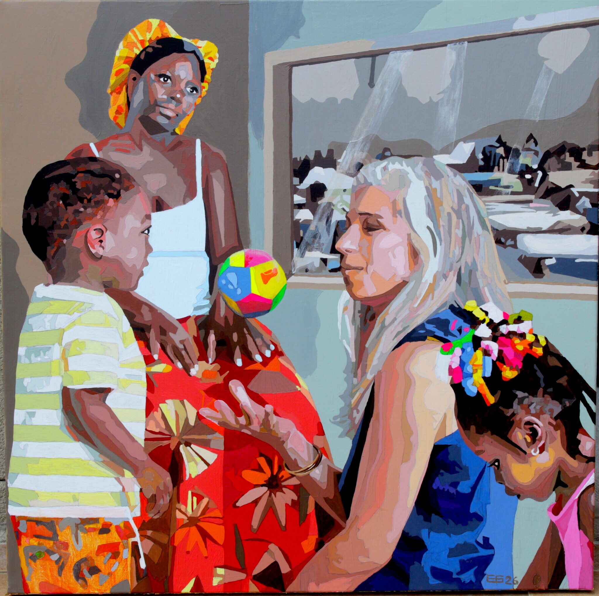 L’Atelier Equalis, acrylique sur toile