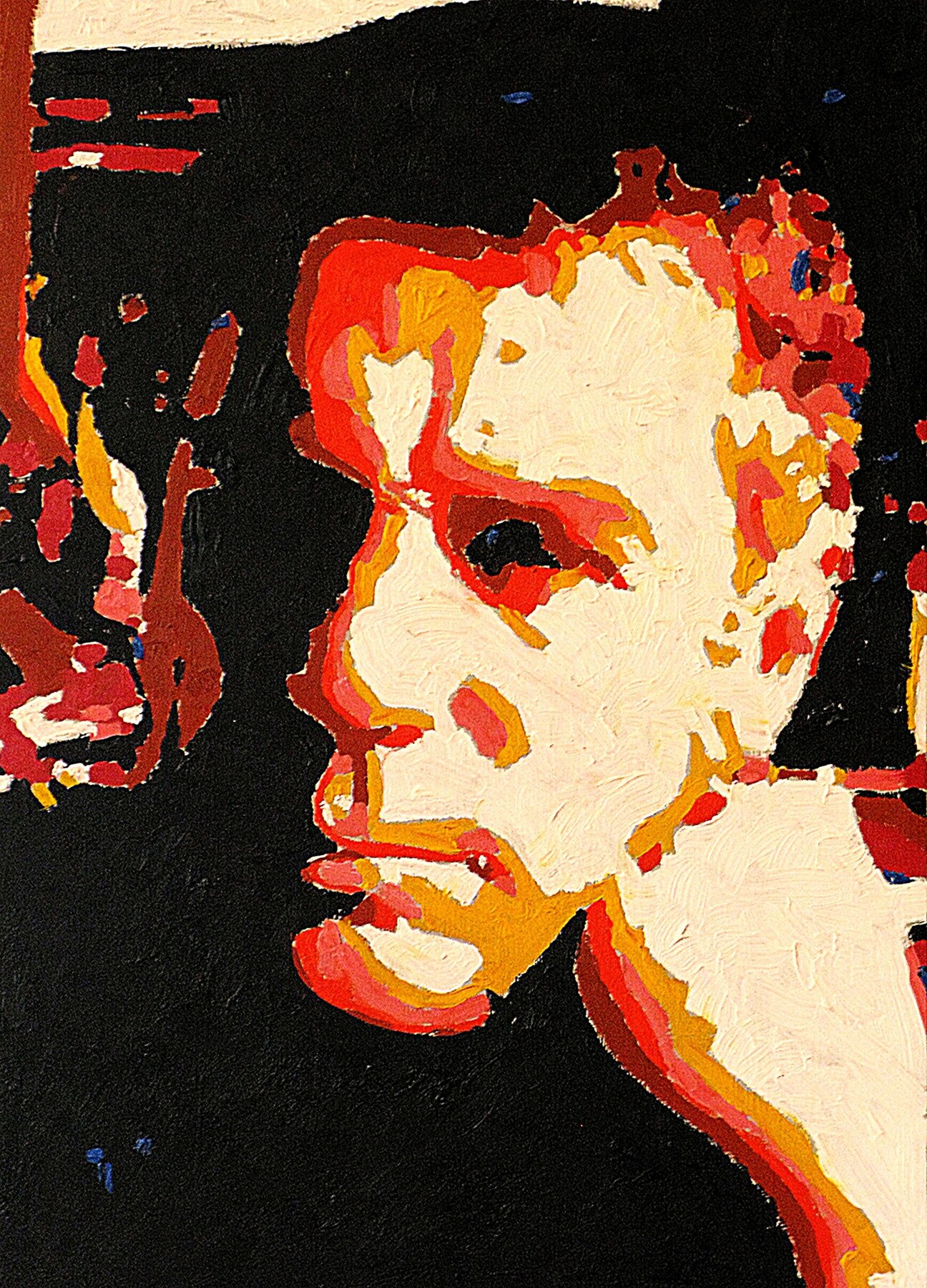 Autoportrait, huile sur toile d’Éric Gendreau