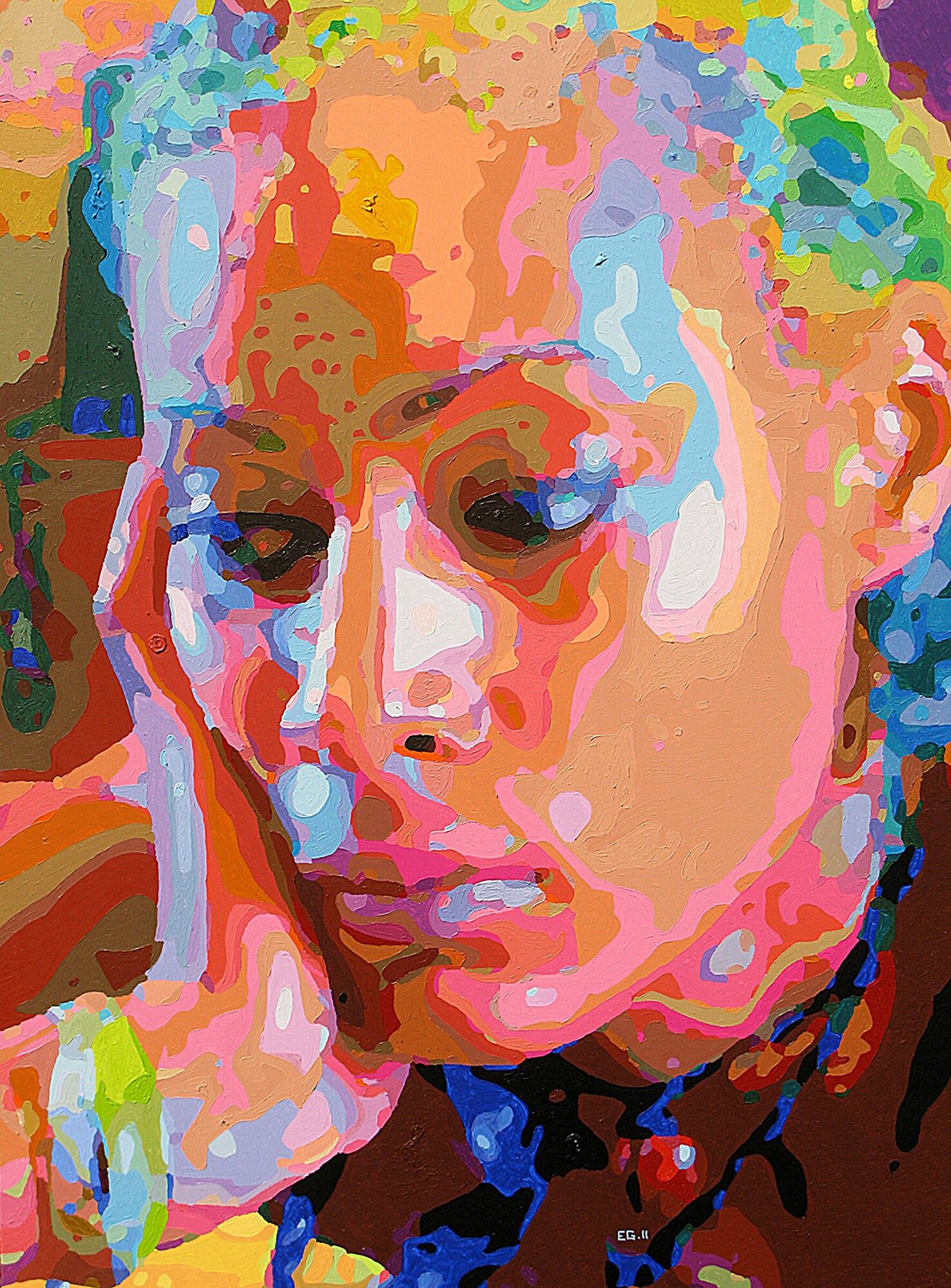 Nina, acrylique sur toile