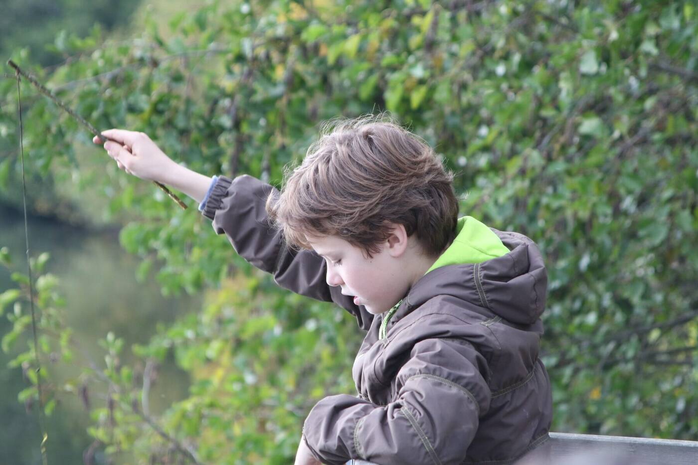 Photographie originale du Petit pêcheur, prise à La Rigaudière le 24 octobre 2015