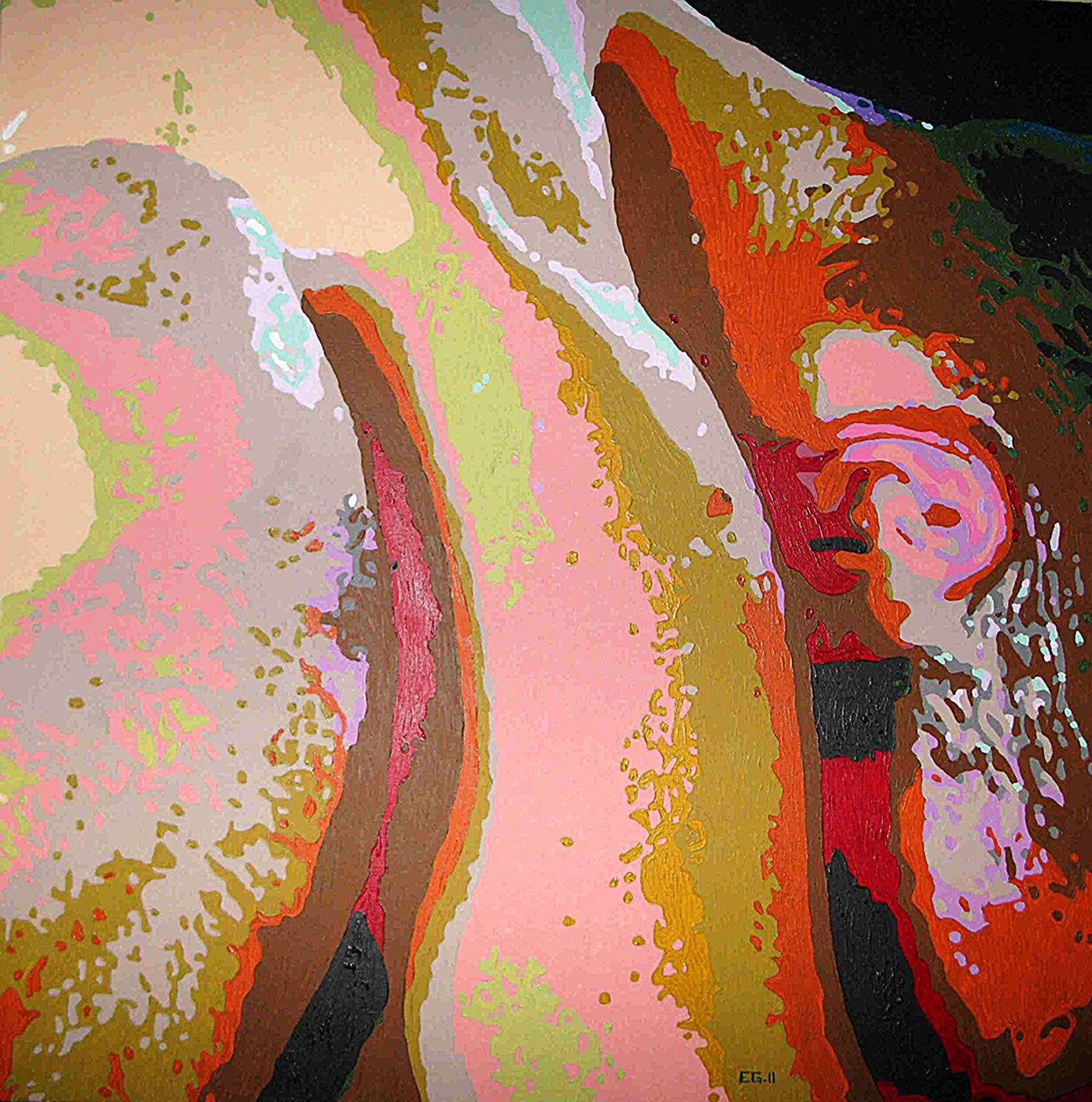 Replié, acrylique sur toile d’Éric Gendreau
