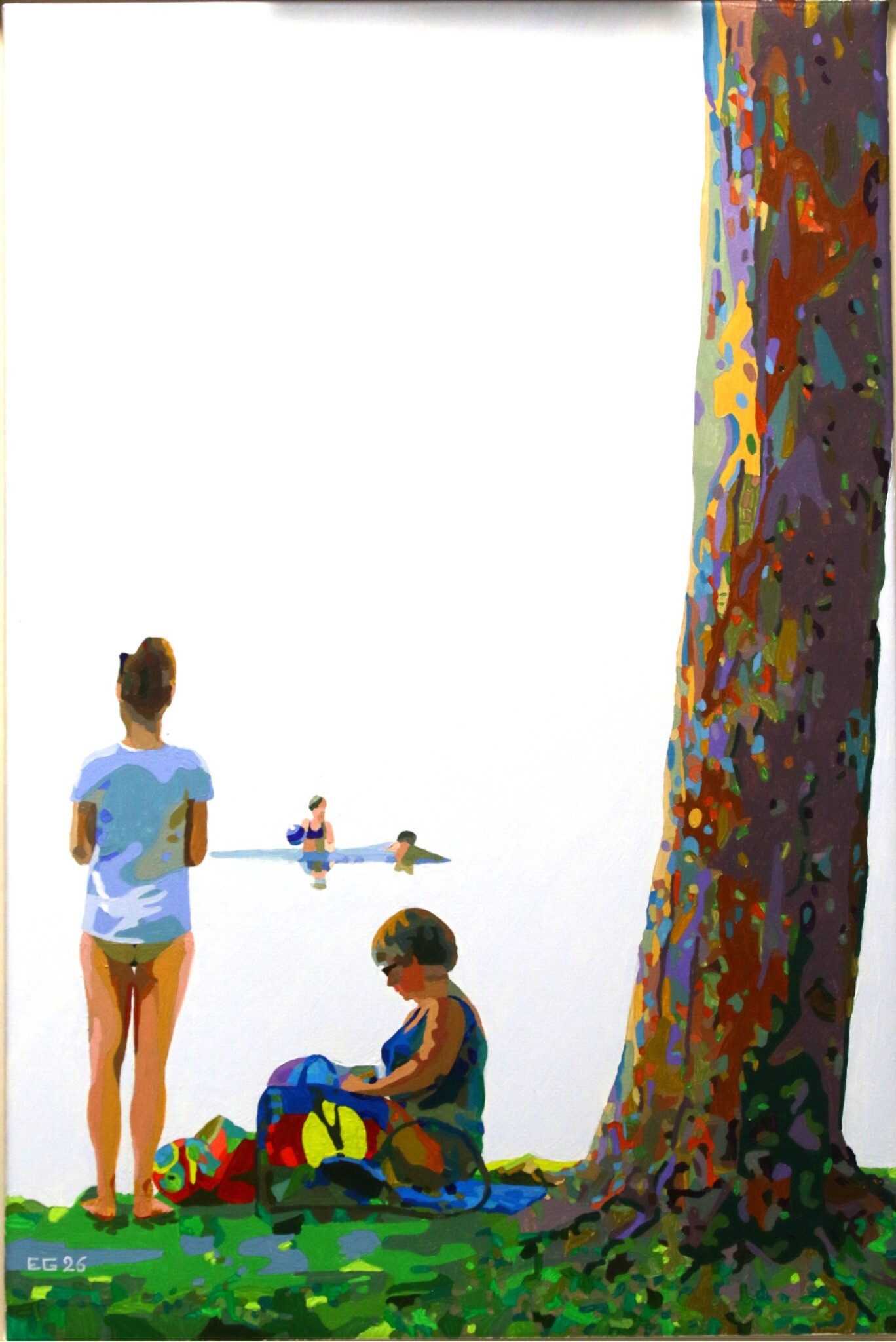 Respiration, peinture acrylique disponible d’Éric Gendreau
