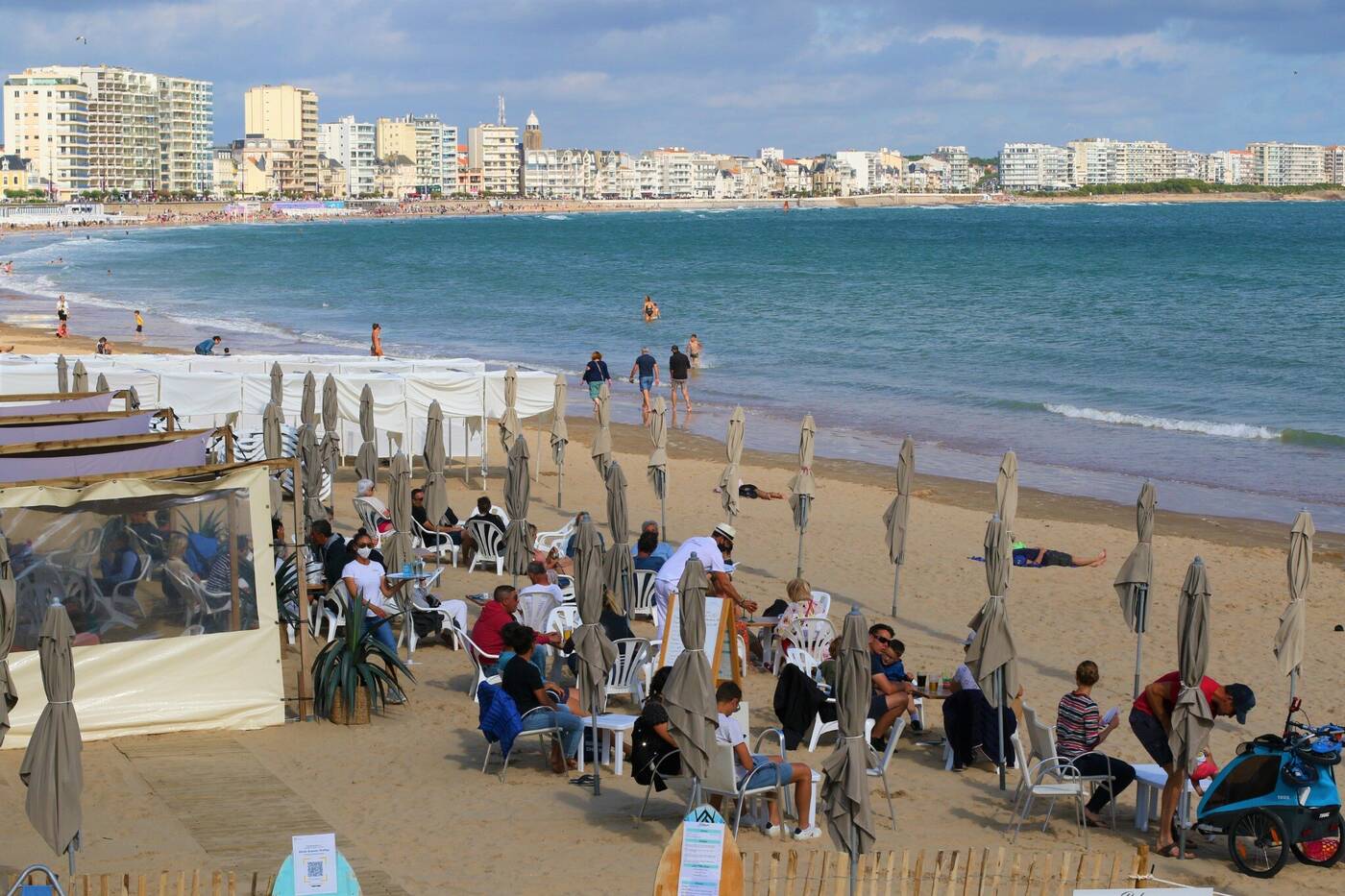 Photographie originale de la terrasse aux Sables-d’Olonne